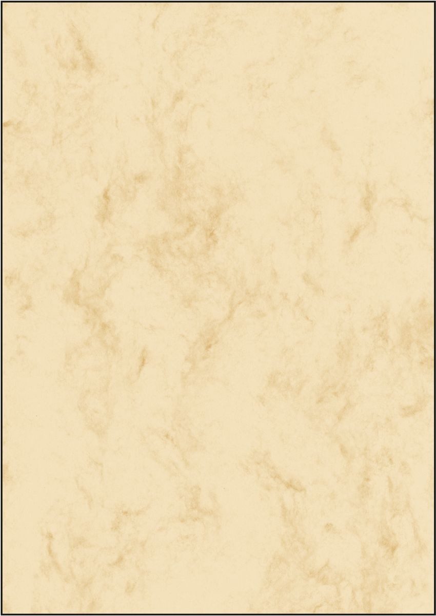 Sigel Designpapier Designpapier Marmor A4 90g/qm VE=25 Blatt beige