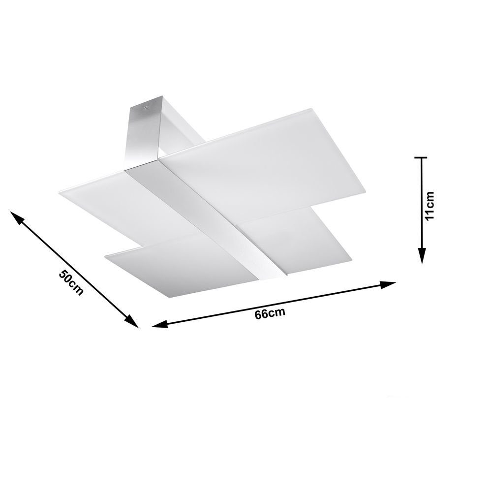 famlights Deckenleuchte, Deckenleuchte Deckenlicht warmweiss, Deckenbeleuchtung, max. Angabe, Anton Deckenlampe, Stahl enthalten: E27 2 aus Nein, Leuchtmittel keine Weiß x in 60W