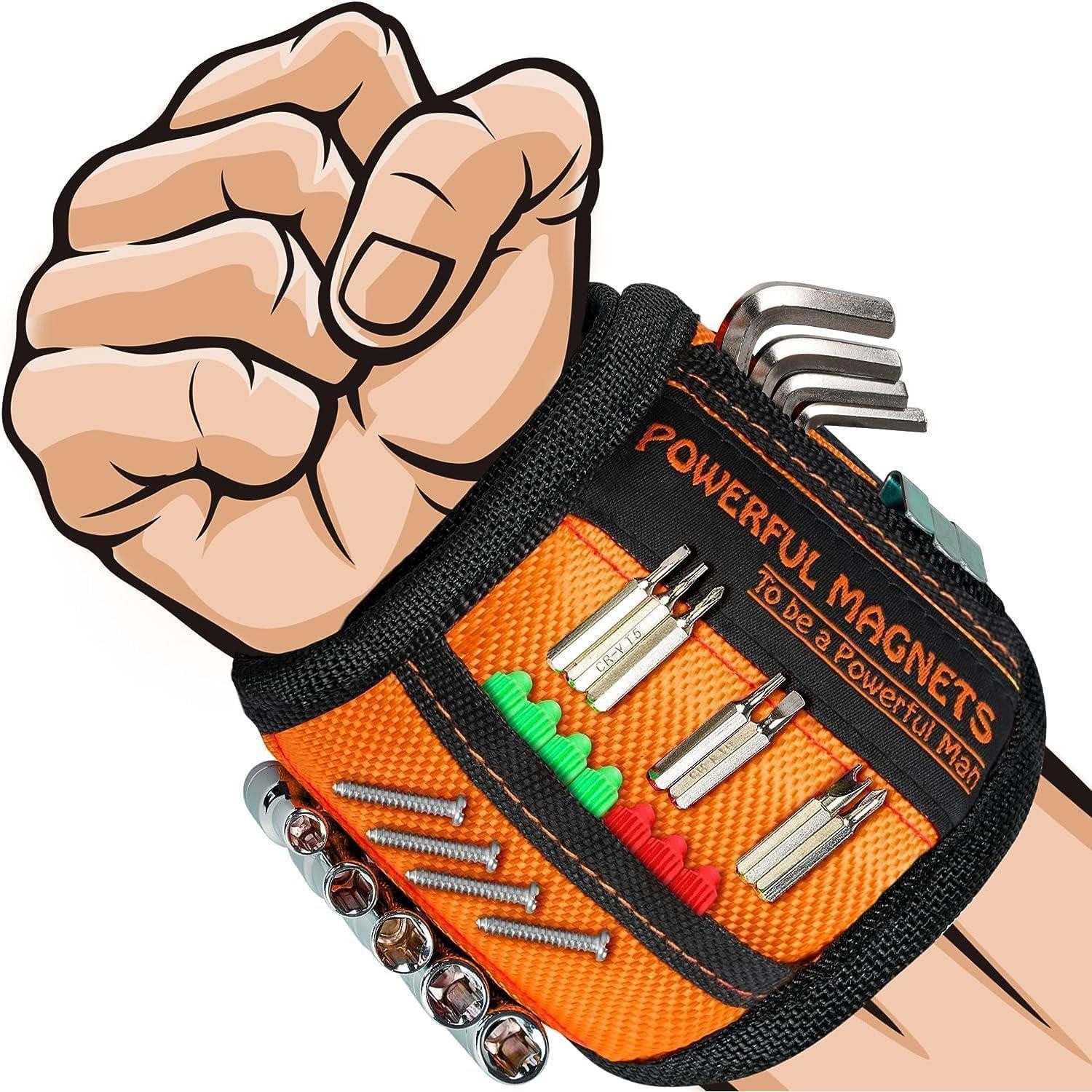 LuxusKollektion Werkzeugtasche Magnetarmband Handwerker Geschenk Orange Magnet für Männer Gadgets Neu