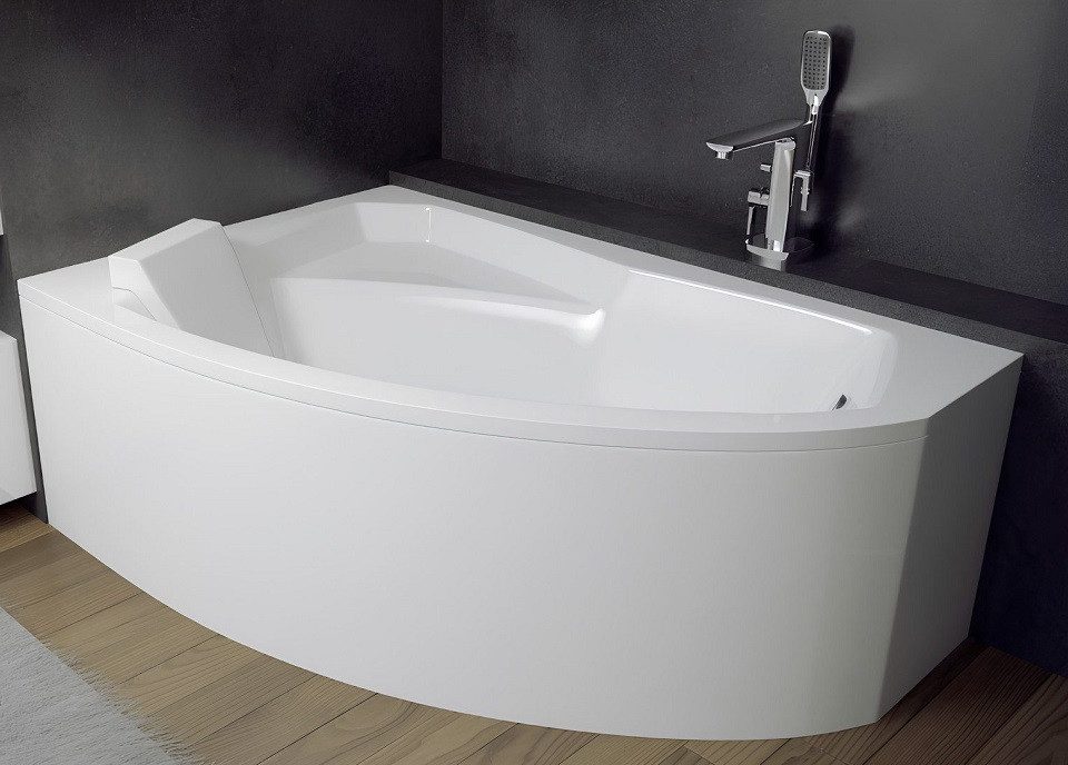 JVmoebel Eckwanne Eckbadewanne aus Acryl in Weiß mit elegantem Design, Made in Europa