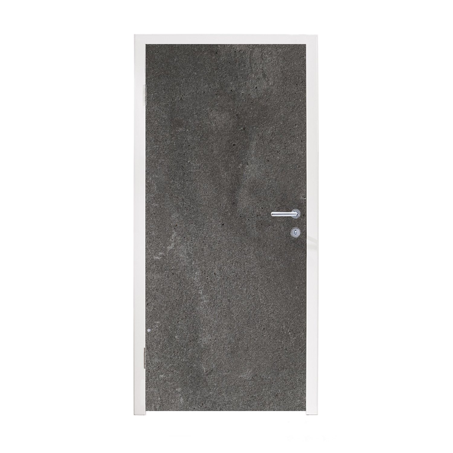 MuchoWow Türtapete Beton - Grau - Wand - Zement, Matt, bedruckt, (1 St), Fototapete für Tür, Türaufkleber, 75x205 cm
