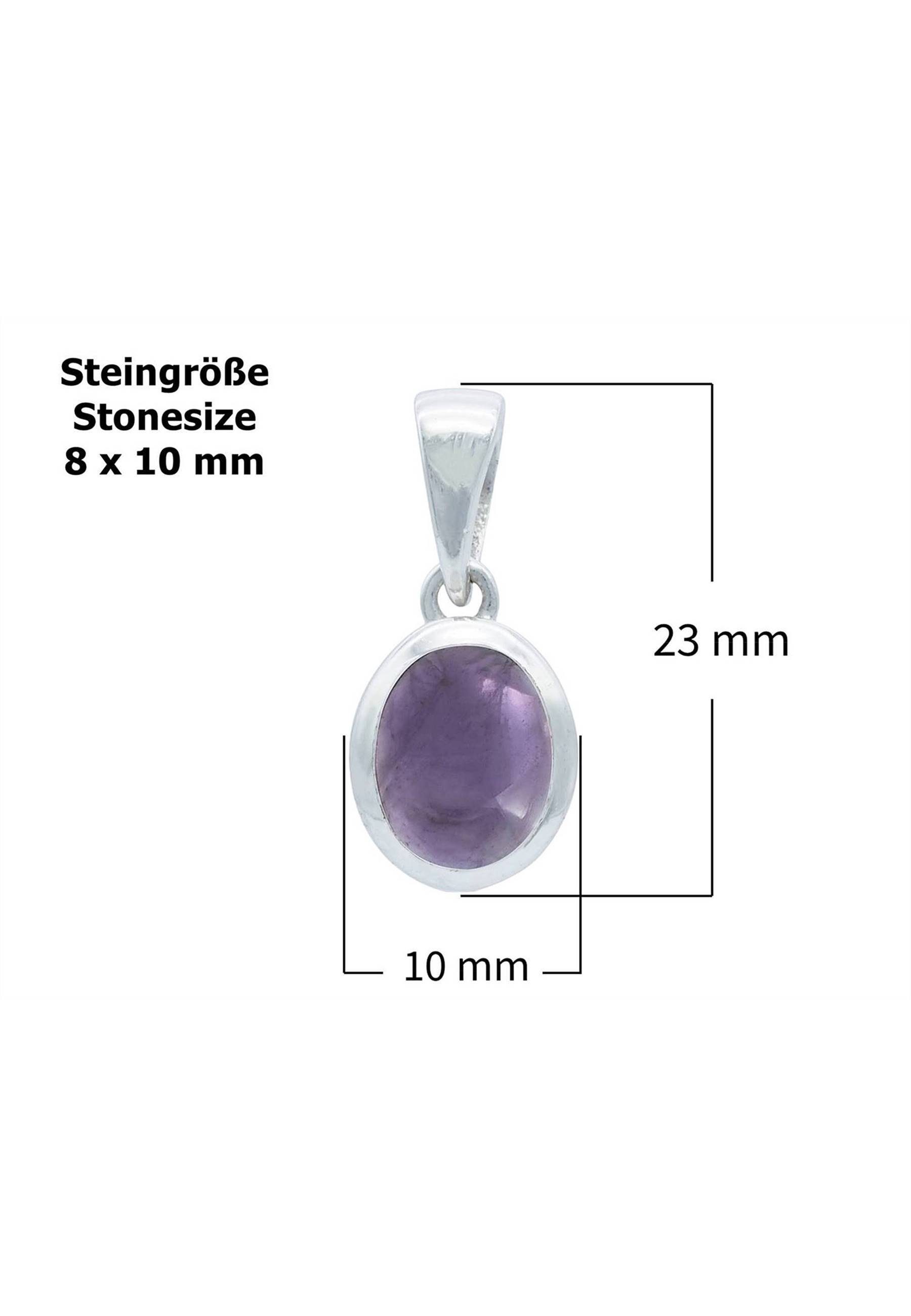 Kette 925er Anhänger mit mantraroma SilbermitAmethyst