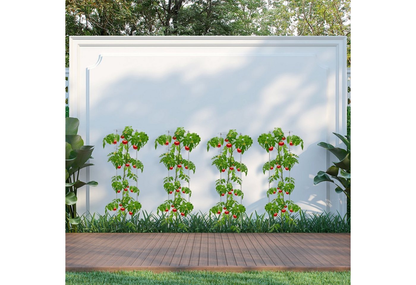 Thumbnail - relaxdays Rankhilfe 150 cm 2er Set grau
