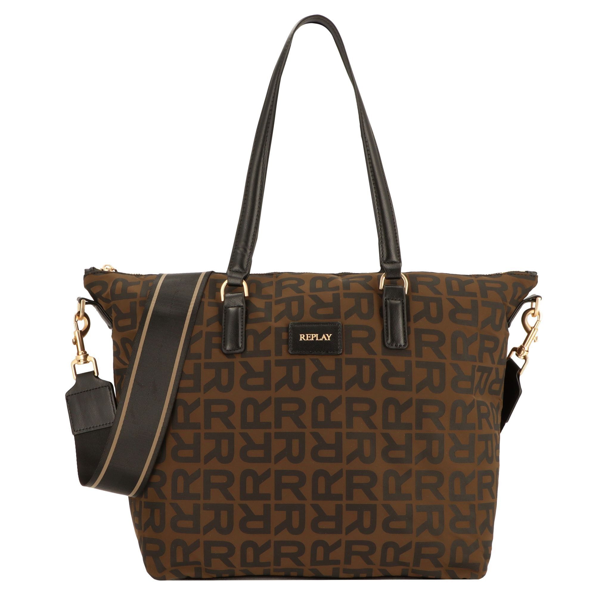 Replay Schultertasche, Polyurethan, Polyester