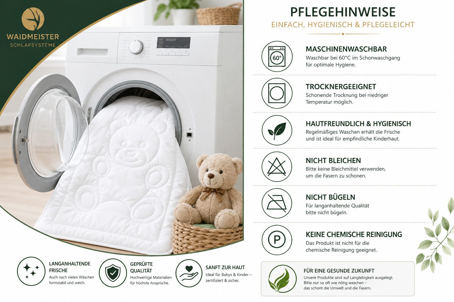 Waidmeister Kinderbettdecke Kinderbettenset – Bild 5 von 5