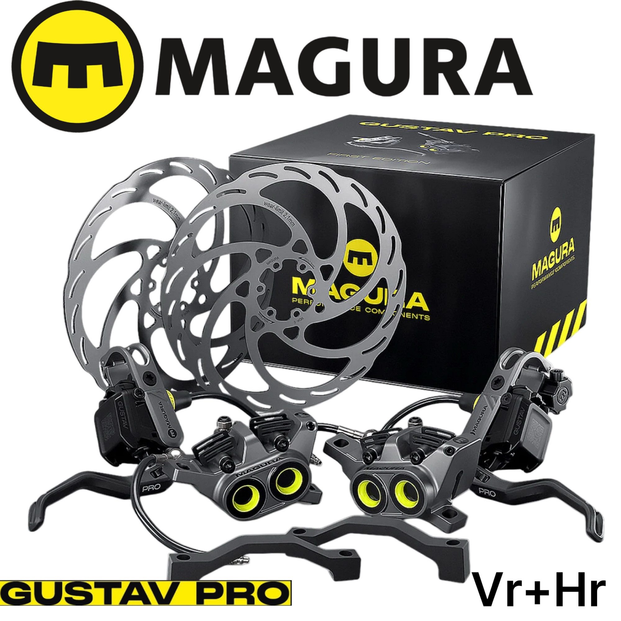 Magura Scheibenbremse Magura Gustav Pro First Edition Komplett Set VR+HR 203mm Model 2025