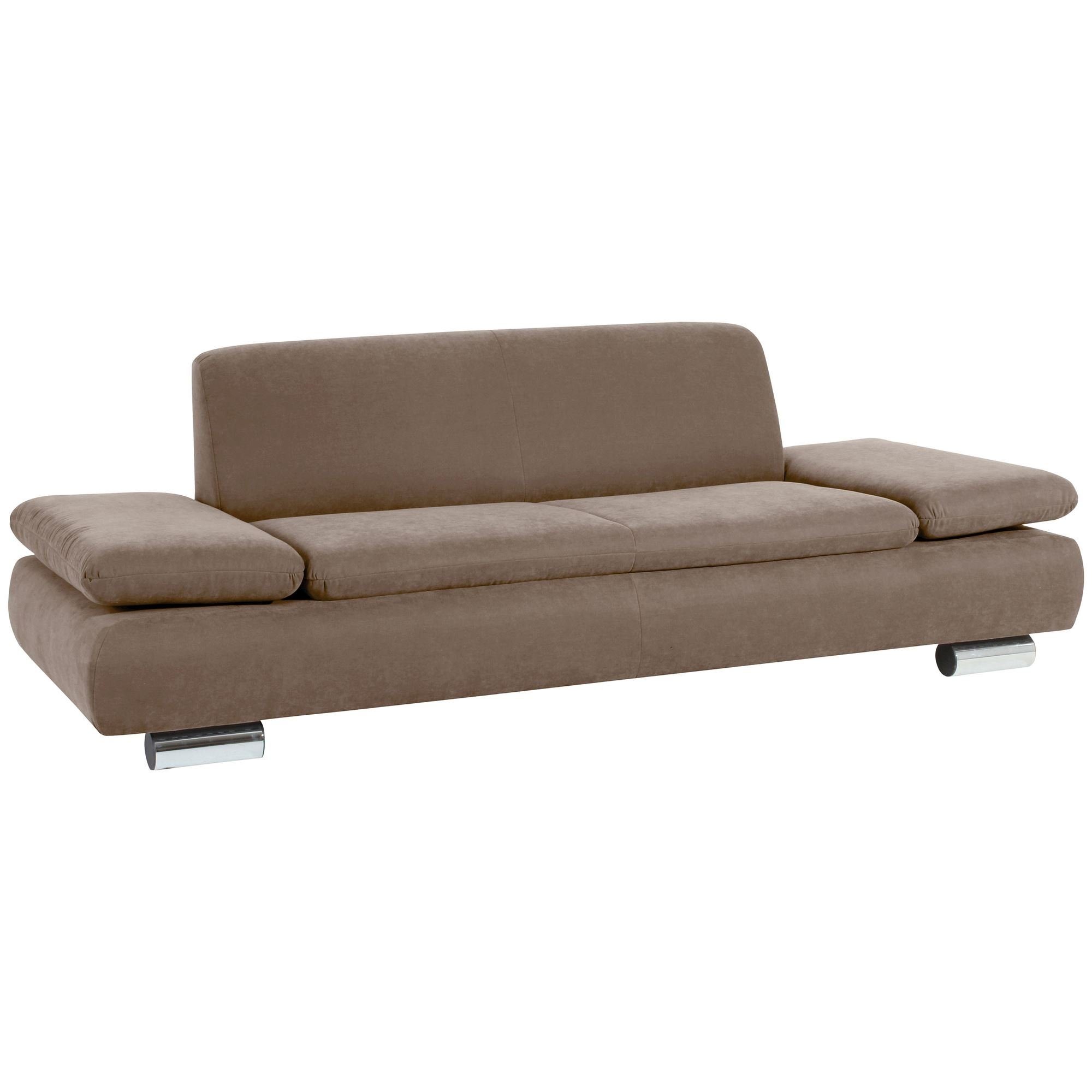 58 aufm Kessel Sofa Sofa verarbeitet,bequemer Versand 2,5-Sitzer Kaye Bezug Veloursstoff Sitz Metallfuß, inkl. Funktionsarmteile,hochwertig Sparpreis verstellbare 1 Kostenlosem Teile