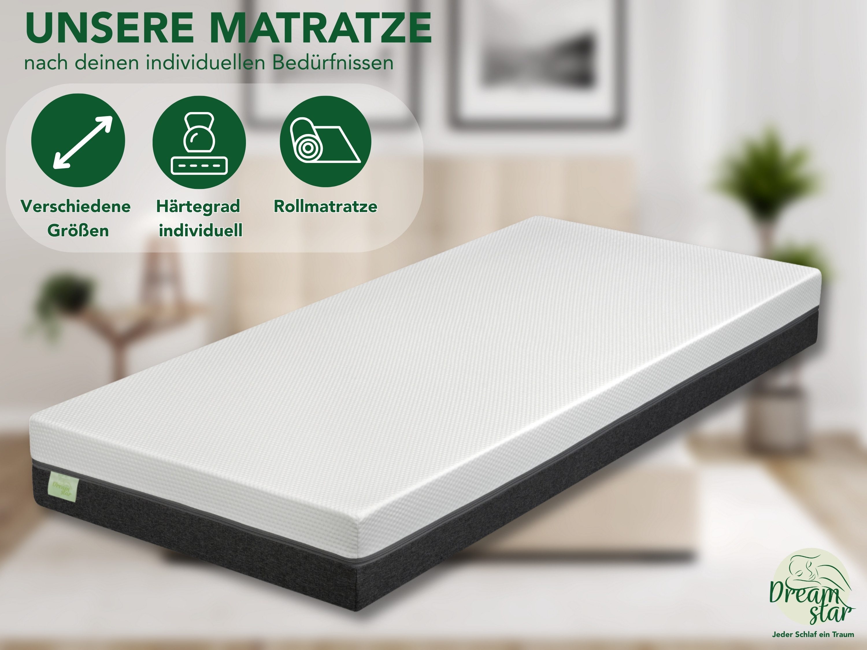 Komfortschaummatratze Sky Flex, 7-Zonen Duo-Memoryschaum-Matratze, zwei Lie günstig online kaufen