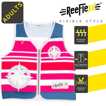 ReeFlexx Warnweste Pink Nautic Compass - Damenwarnweste