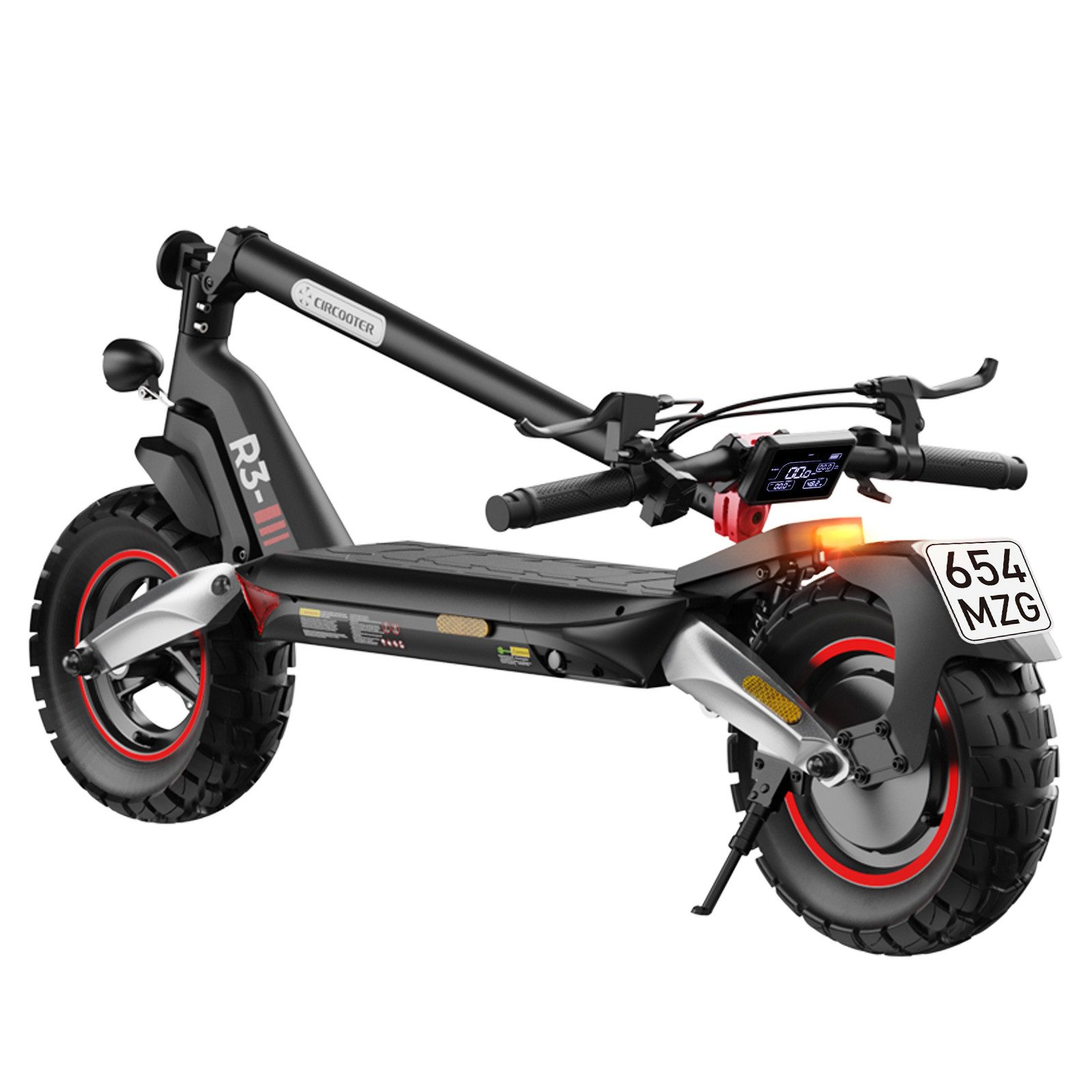 E-Scooter 10 Zoll Offroad Elektroroller mit Straßenzulassung 100km Reichweite