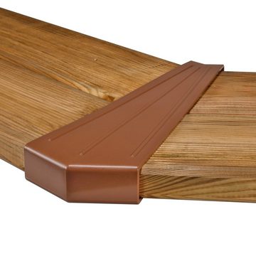 Paradies Pool Pool, Holzpool Kalea Platin 528x138cm, Folie grau 0,8mm