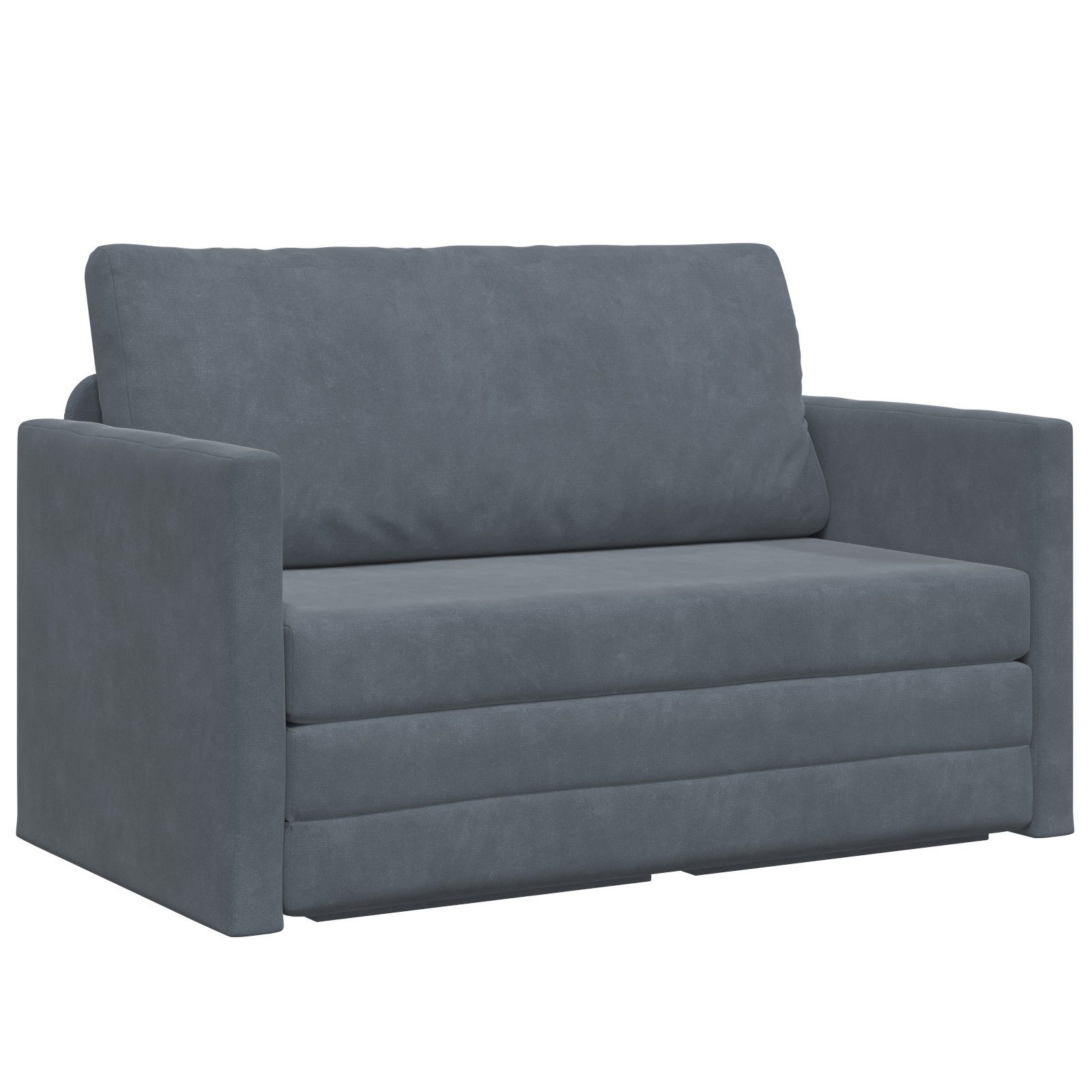 vidaXL Sofa Boden Schlafsofa 2-in-1 Dunkelgrau günstig online kaufen