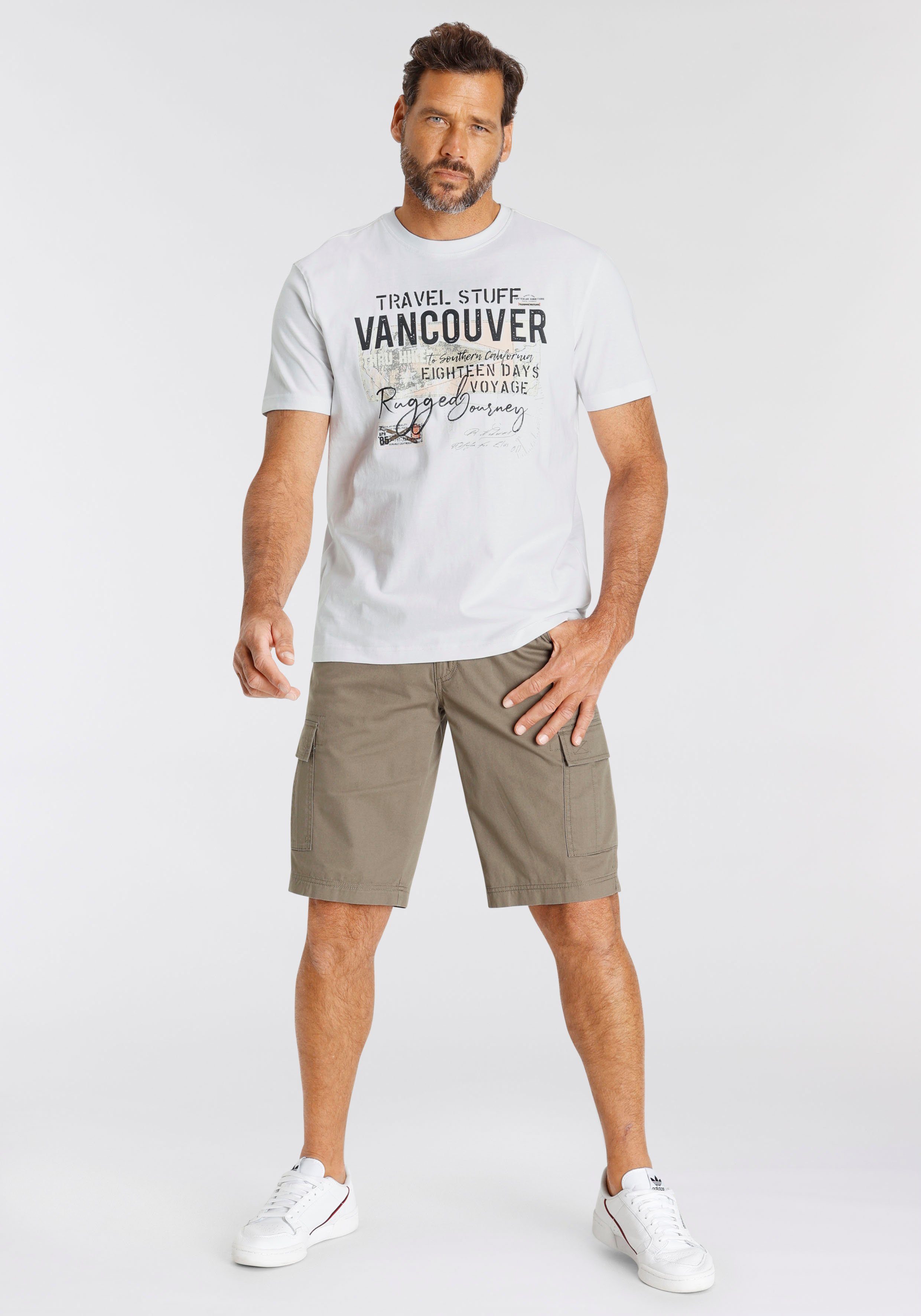 Man's World T-Shirt Kurzarm, bedruckt, Rundhalsausschnitt, aus dehnbarem Jerseystoff