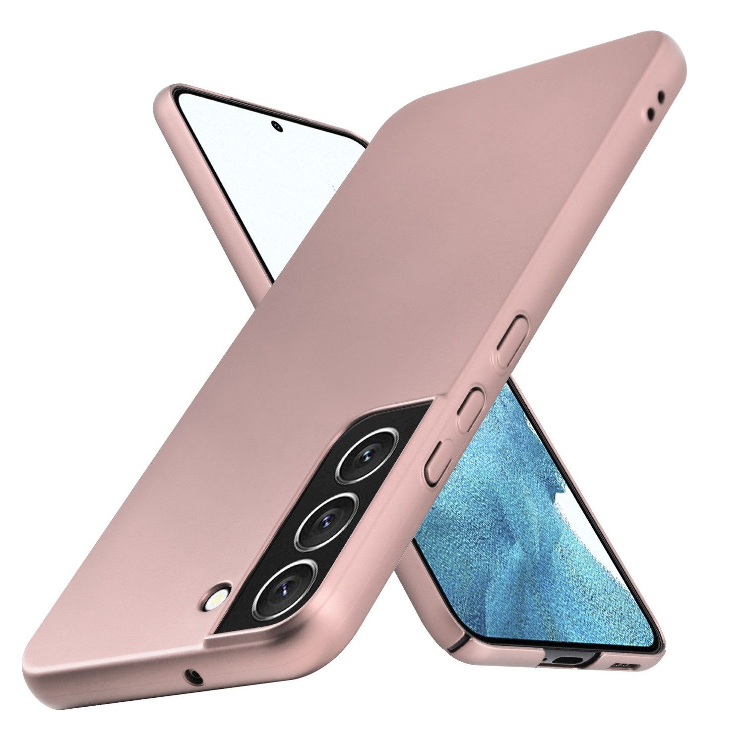 Cadorabo Handyhülle für Samsung Galaxy S22 PLUS Hülle Samsung Galaxy S22 PLUS, Handy Schutzhülle - Hülle - Robustes Hard Cover Back Case Bumper