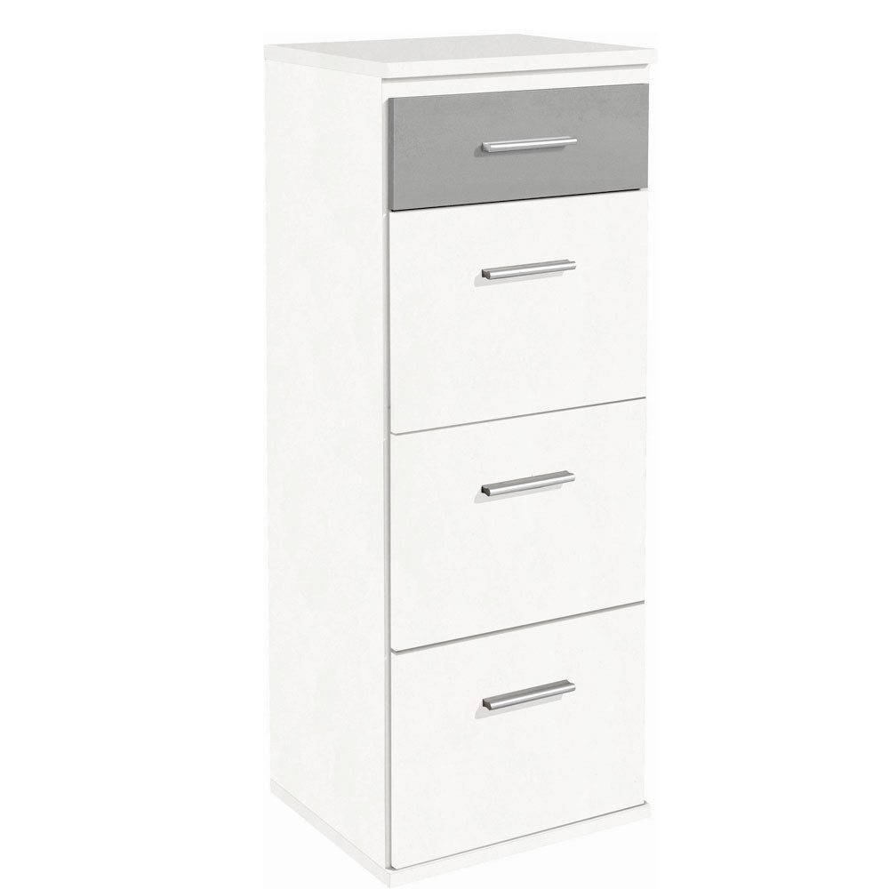 Wimex Kommode Joker (Joker, 1 St., Hochkommode), 46x40x121cm weiß / Beton