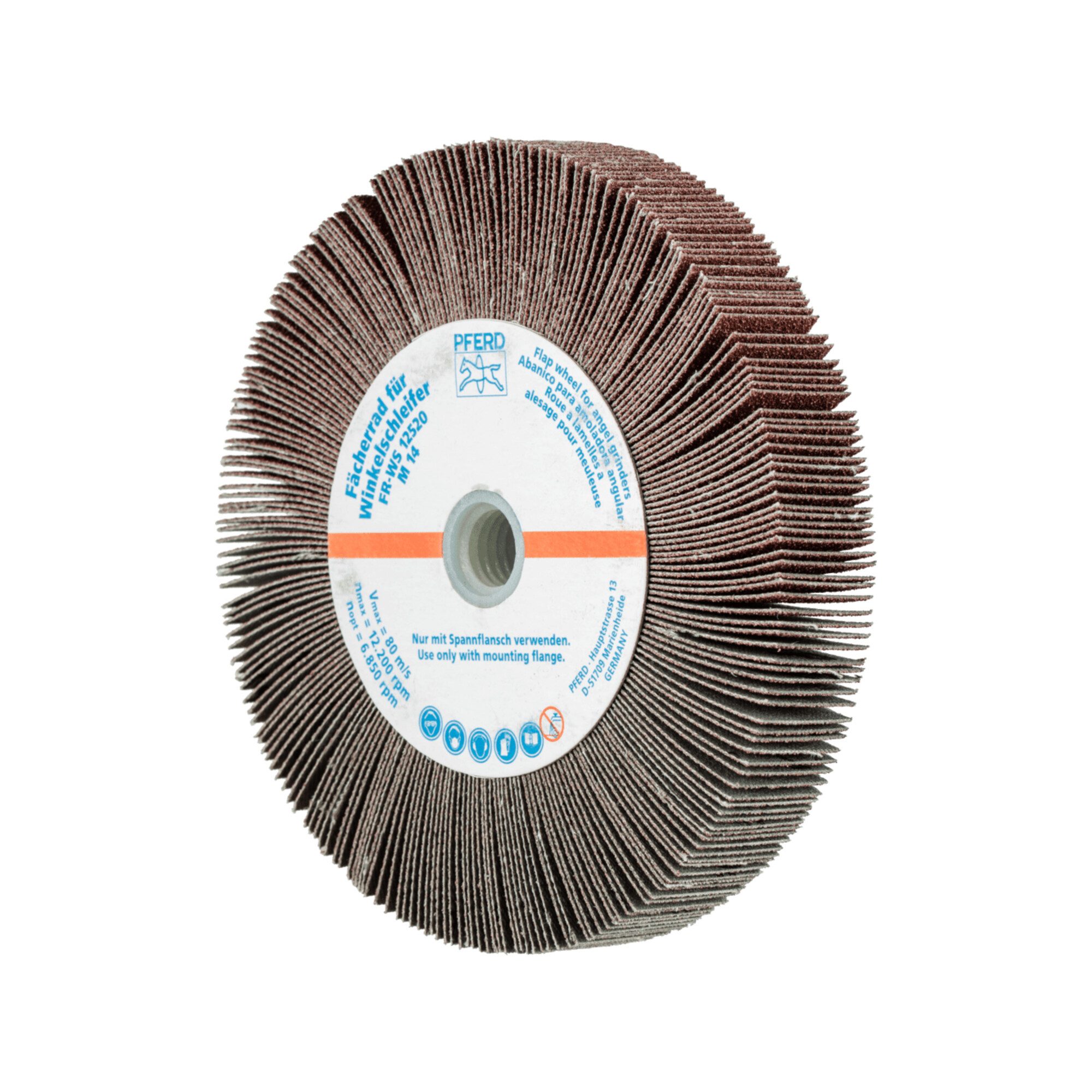 Pferd Fächerscheibe PFERD TOOLS Lamellenschleifrad für Winkelschleifer FR WS Ø 125x20mm M1