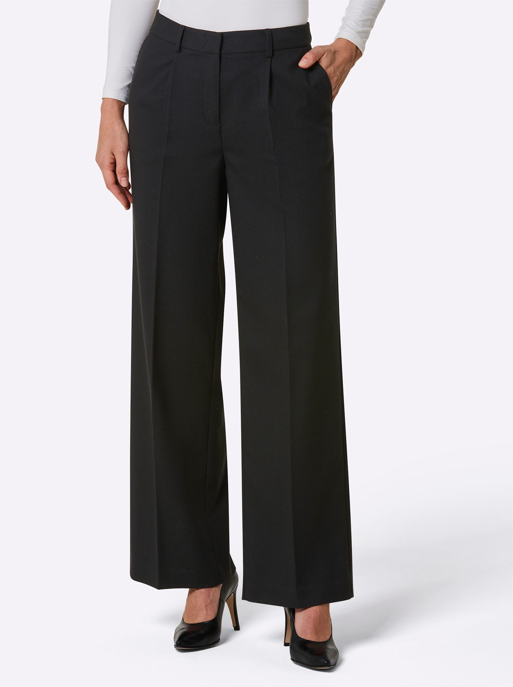 creation L Jerseyhose Woll-Mix-Hose komfortabel