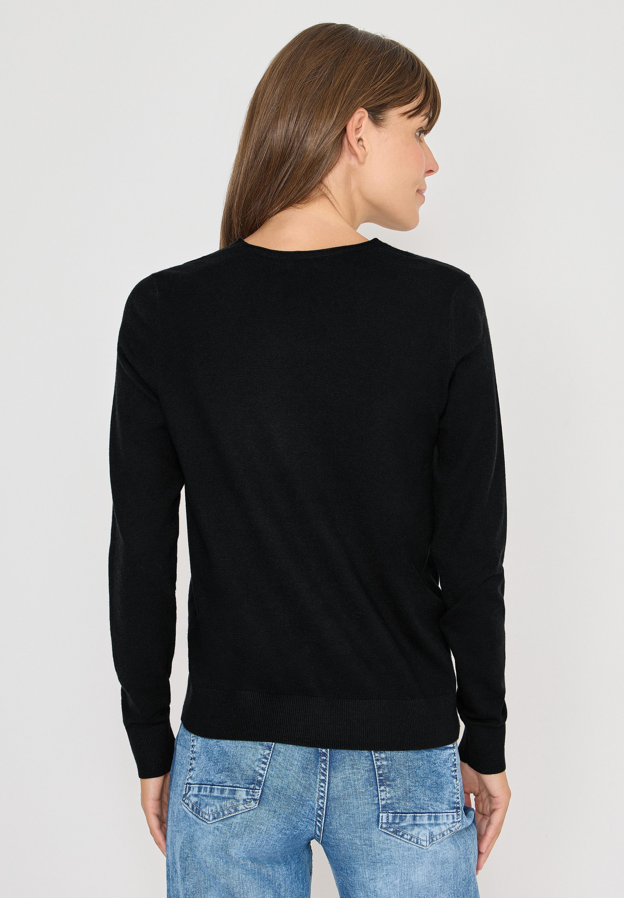 CECIL Strickpullover mit Materialmix günstig online kaufen