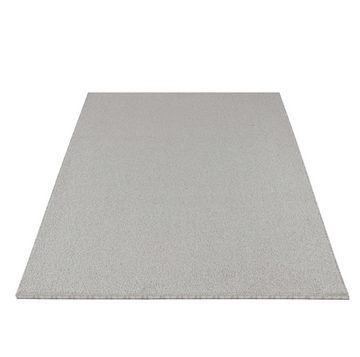 Teppich Unicolor - Einfarbig, Teppium, Rechteckig, Höhe: 11 mm, Einfarbig Kurzflor Teppich Wohnzimmer Creme Modern Rücken aus Filz