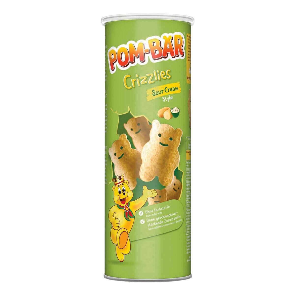 Pom-Bär Knabberei Crizzlies - Sour Cream, Kartoffelchips 155 g