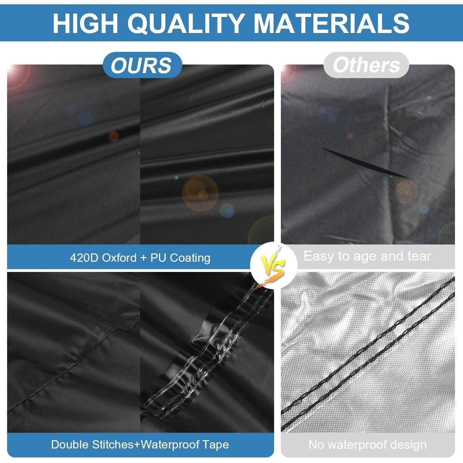 LuxusKollektion Abdeckhaube Abdeckhaube Tisch Wasserdicht Winterfest Rechteckig-120x70x15cm