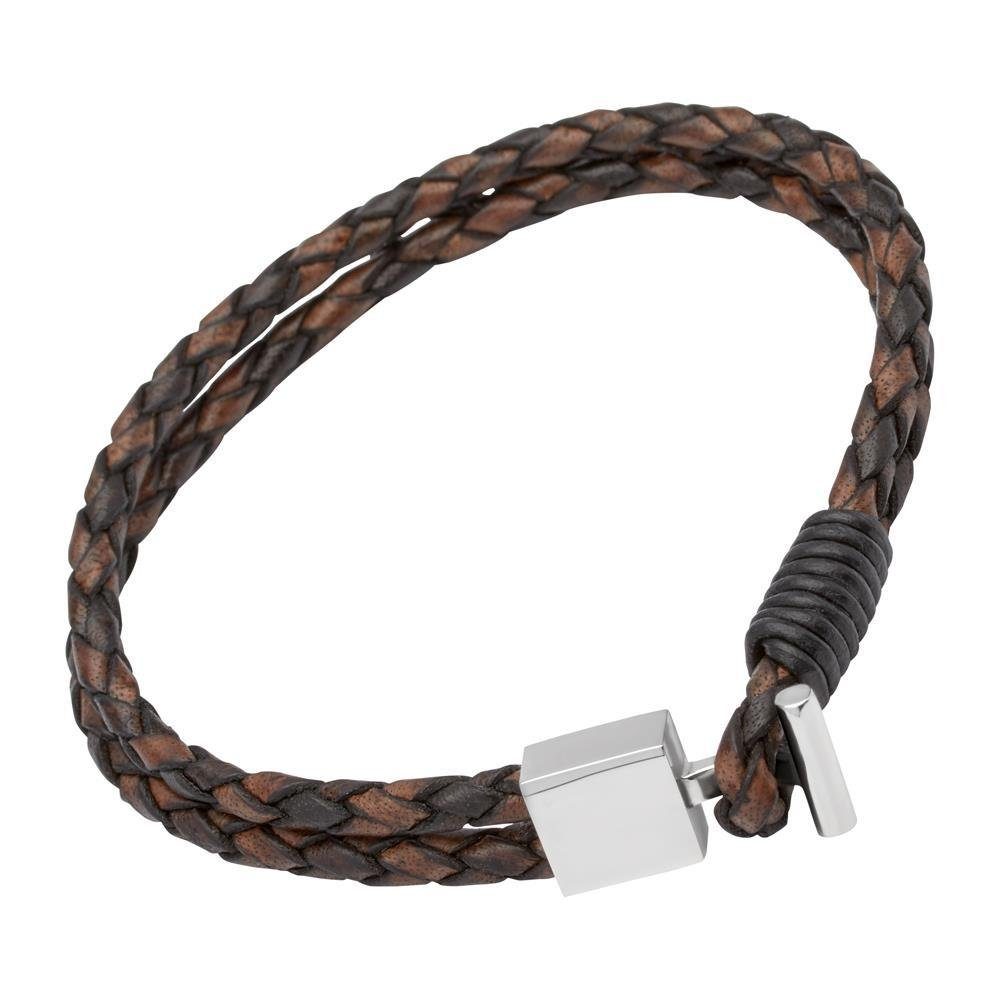 Unique Lederarmband Hochwertiges Unique Lederarmband vintage braun LB0273 (Länge: 19cm)