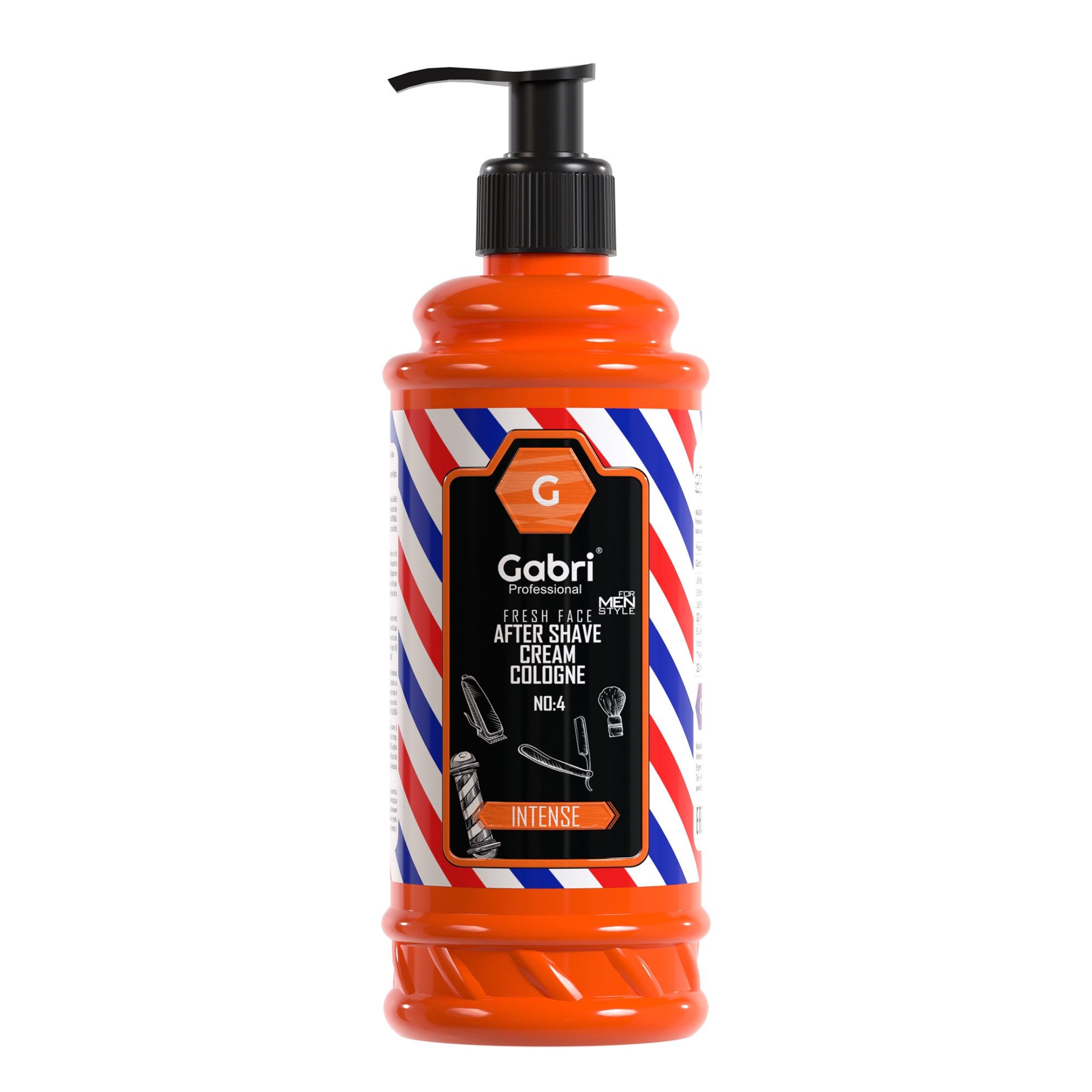 Gabri Professional After Shave Lotion Gabri Pro - After Shave Cream Cologne No.4 Intense 400ml