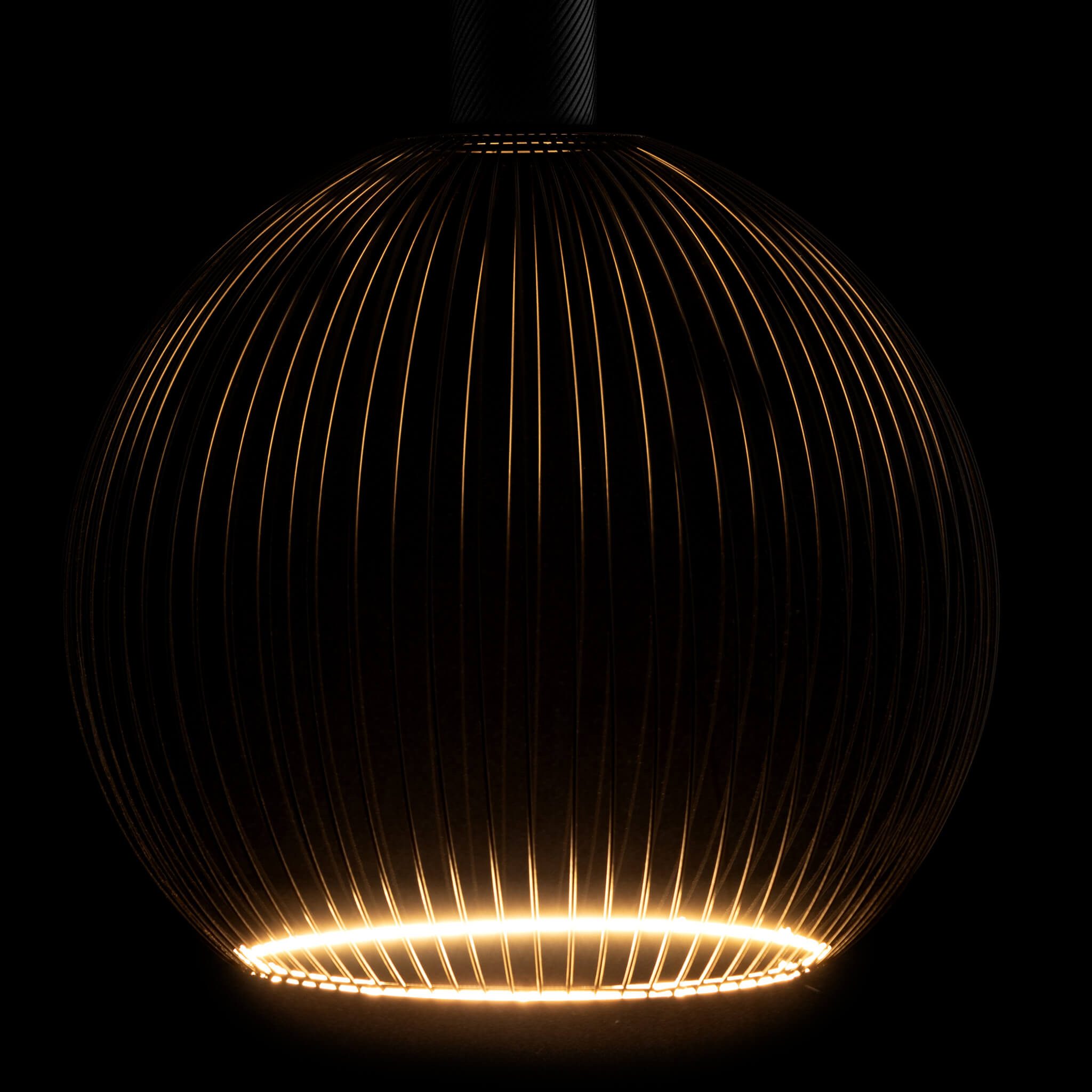 SEGULA LED-Filament LED Floating Filo, E27, 1 St., Extra-Warmweiß, LED Floating Filo Globe 300 black  E27, 6W, 2200K, 450lm