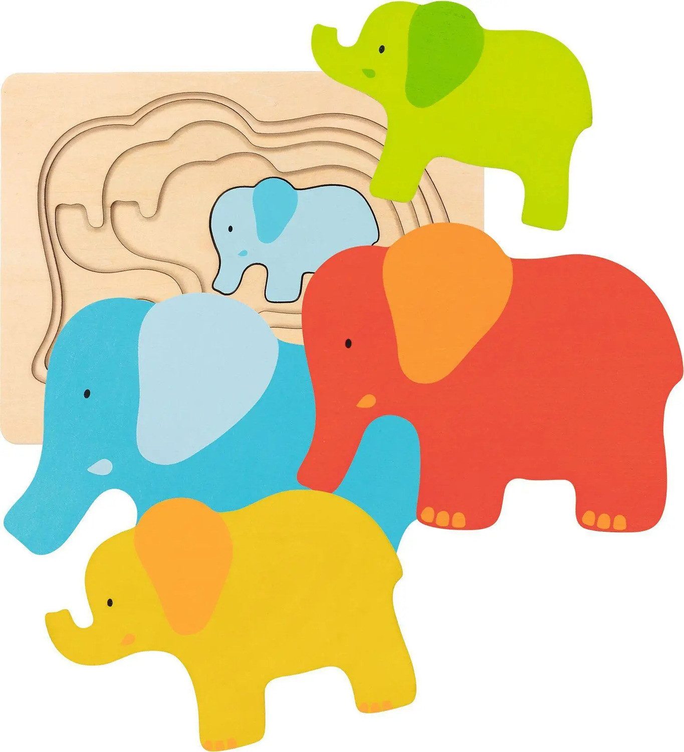 Gollnest & Kiesel Puzzle Schichtenpuzzle Elefant, Puzzleteile günstig online kaufen