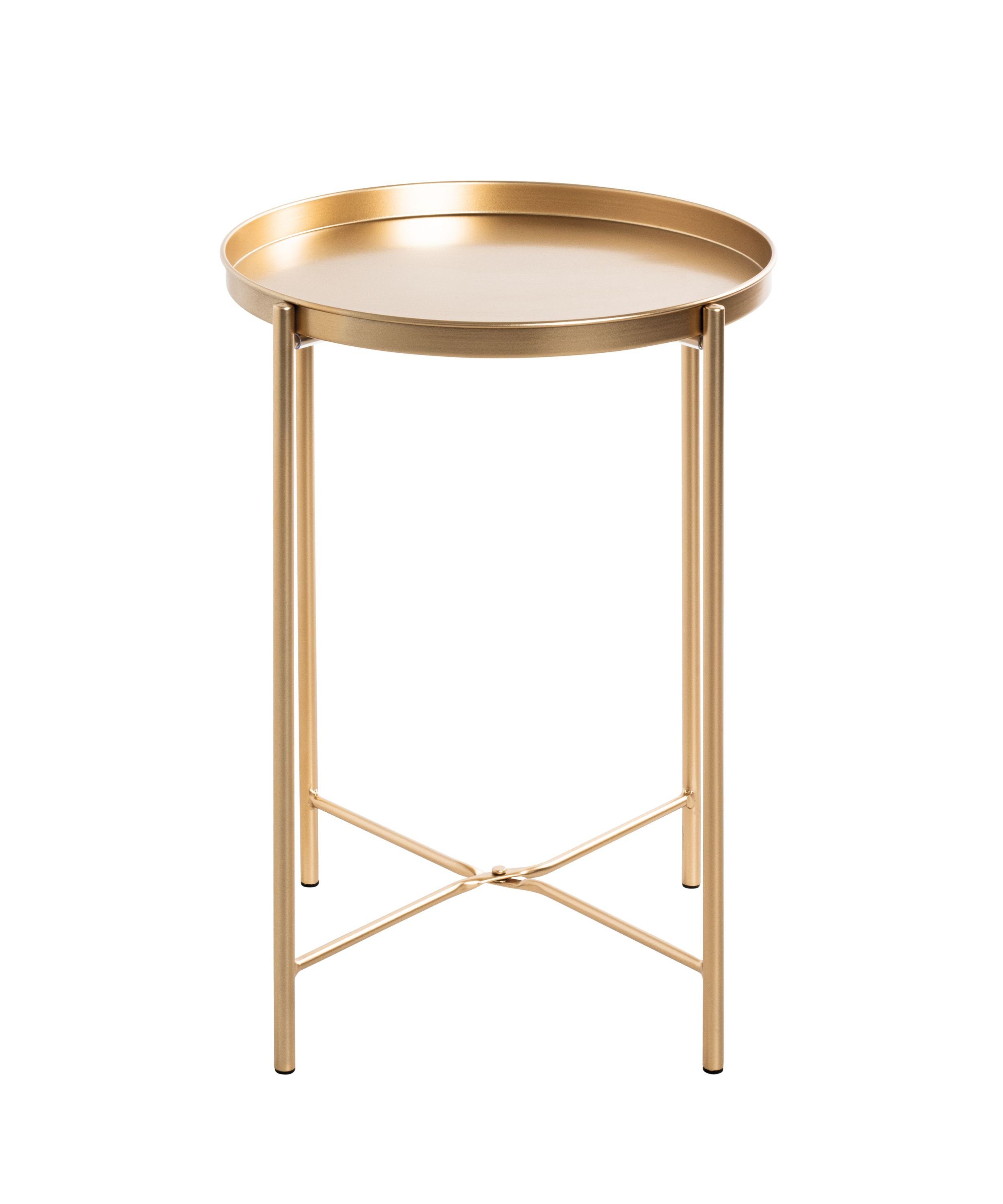 HAKU Beistelltisch Beistelltisch, cm (DH gold Kaffeetisch cm) Beistelltisch Möbel 39x50 39x50 HAKU DH