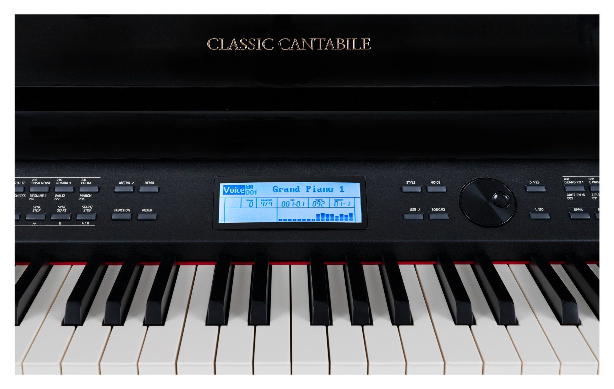 Classic Cantabile Digitalpiano GP-A 810 Digitalflügel Grand Piano 88 Tasten mit Hammermechanik, Layer-, Split- und Twinova-Piano-Funktion, Bluetooth, USB MIDI