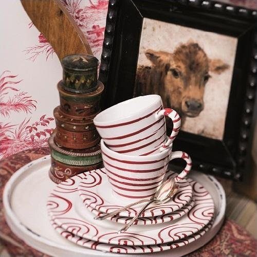 Gmundner Keramik Becher Rotgeflammt Ostergeschirr, Keramik, 12 cm