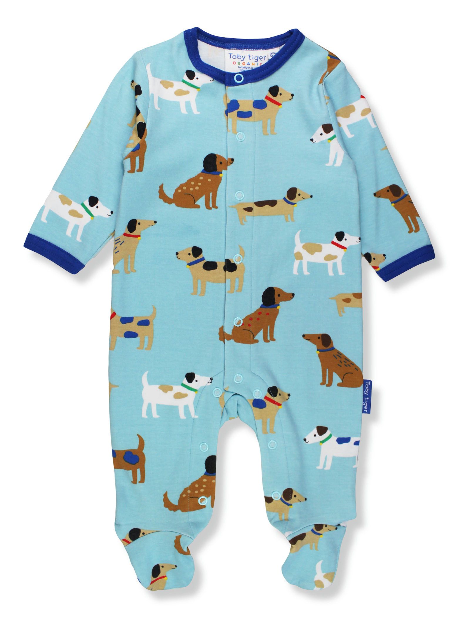 Toby Tiger Strampler mit Hunde-Druck