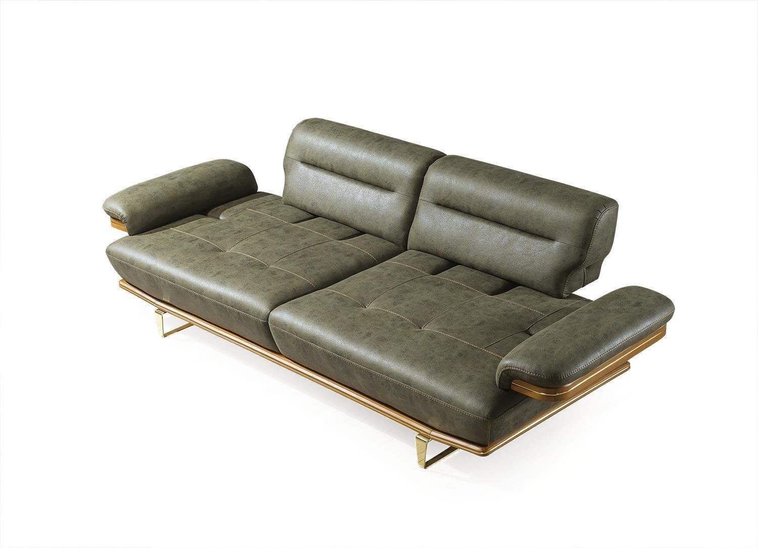 Sofas Made Sofa Sitzer Couchen, in Europa 3 JVmoebel 1 Luxus Dreisitzer Sofa Leder Teile, Couch Wohnzimmer