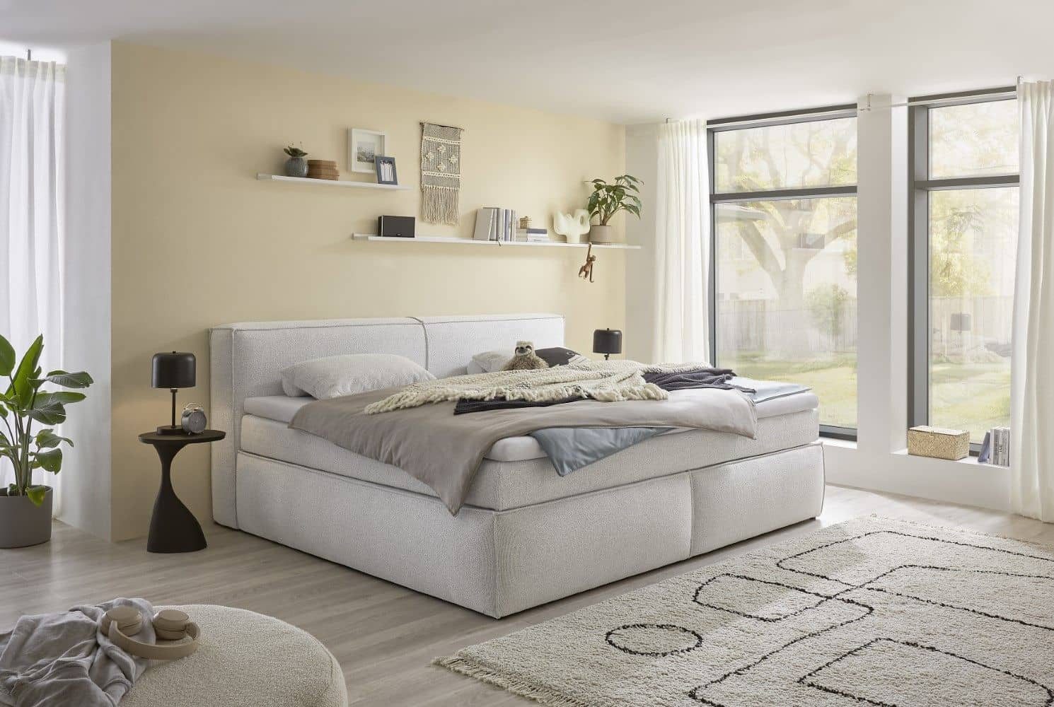 ED EXCITING DESIGN Boxspringbett Sandon 180x200 günstig online kaufen
