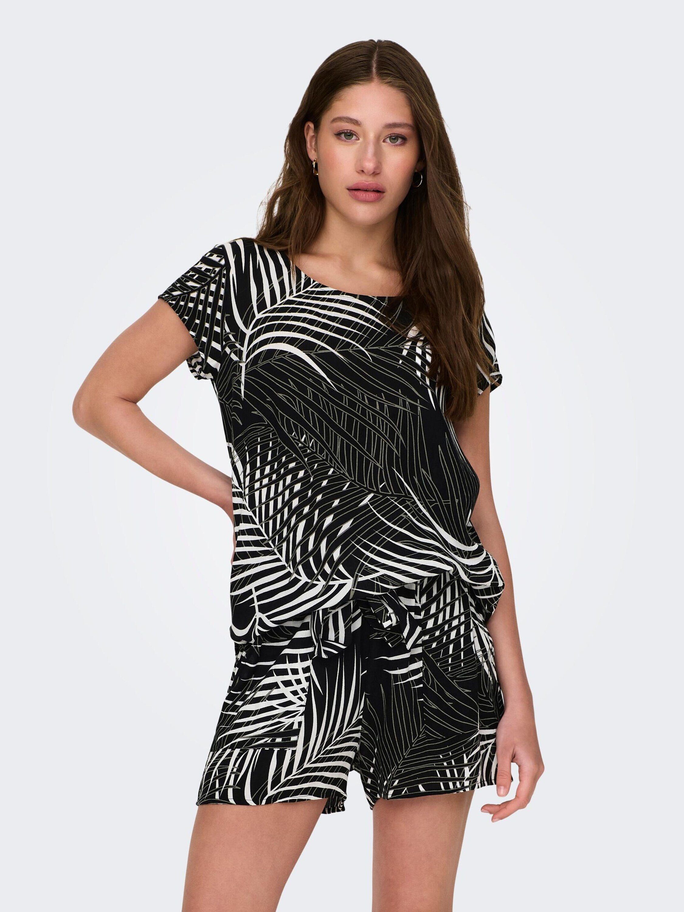 ONLY Kurzarmbluse (1-tlg) Cut-Outs