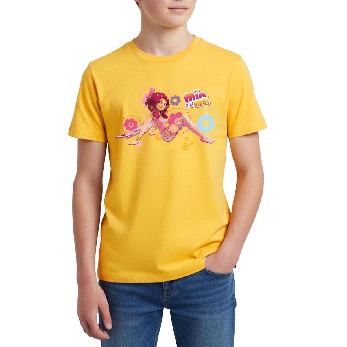 T-Shirt Mia and Me Elfe Mia Sitzt In Blumen Teenager Premium T-Shirt