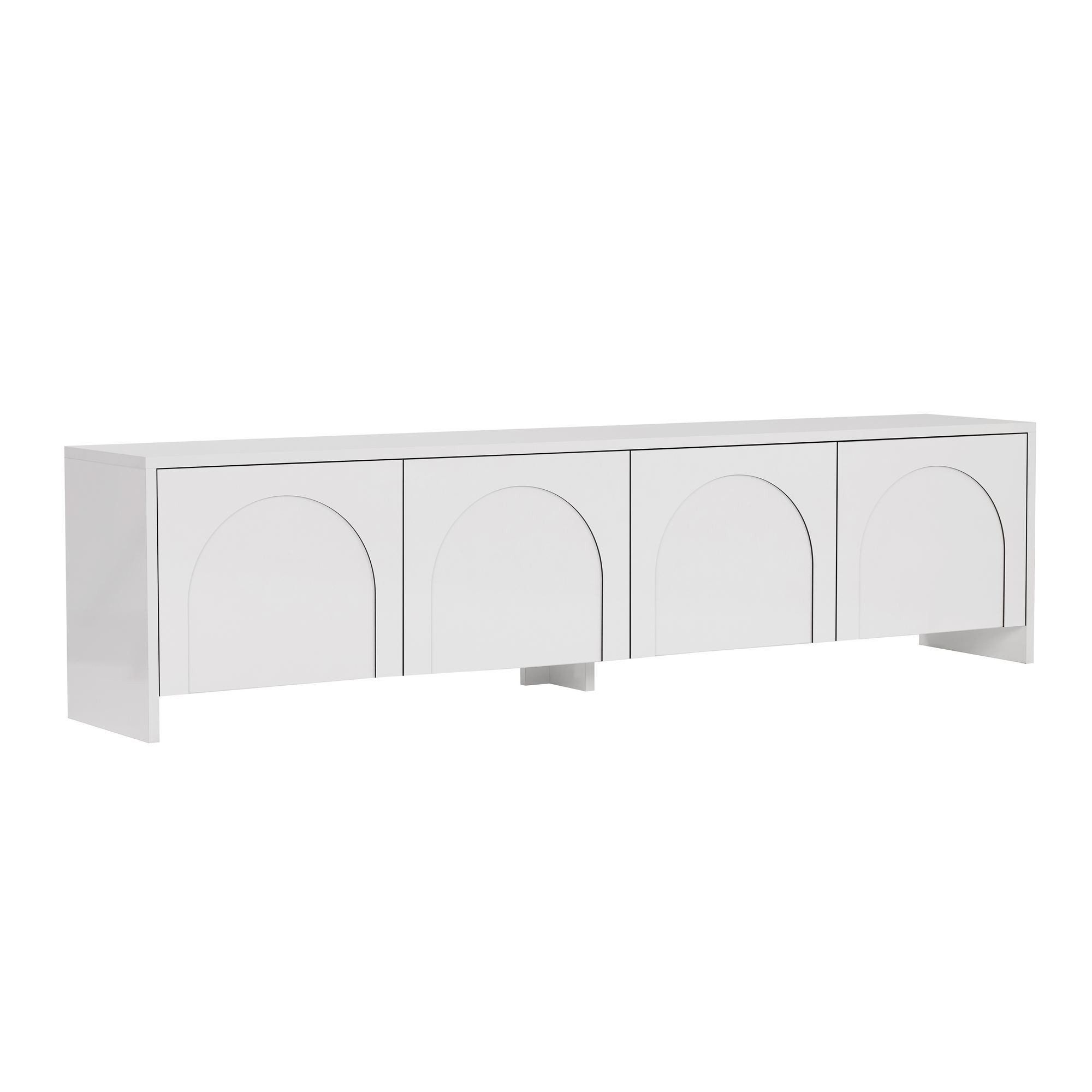 Skye Decor TV-Board Aurelia (1 St., TV-Lowboard mit klarer Linienführung), Breite 180 cm Push-to-open Mechanismus, Griffloses Design
