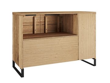 massivum Badmöbel-Set Sydney I Waschtisch mit Spiegel 105cm I massiv Holz Wildeiche, (2-St)