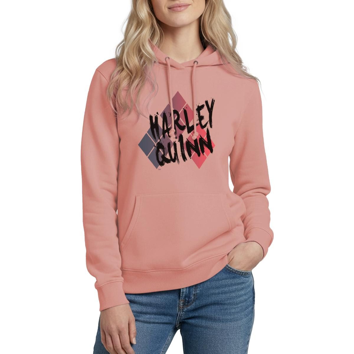 Spreadshirt Hoodie Harley Quinn Rautenmuster Damen Hoodie (1-tlg)