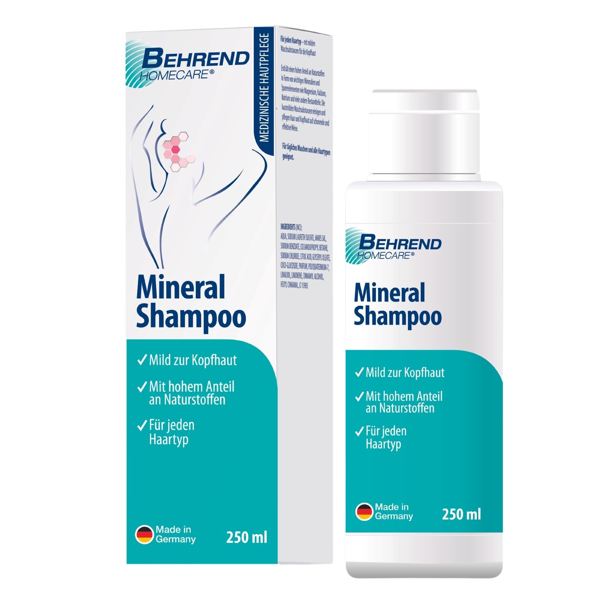 Behrend Homecare Kopfhaut-Pflegeshampoo Behrend Homecare – Mineral Shampoo zur unterstützenden Pflege