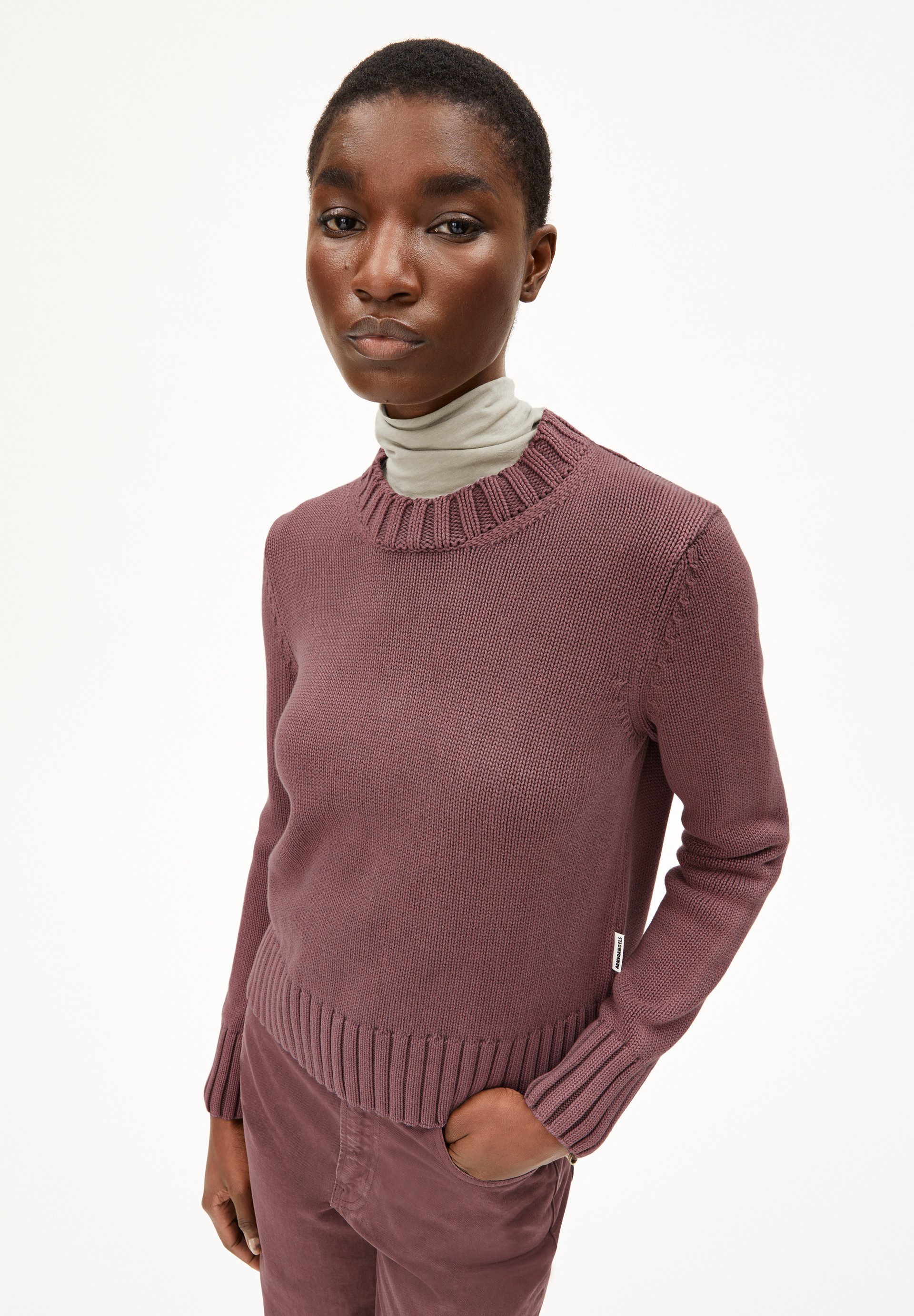Armedangels Вязаные свитера AMALIAAS GMT DYE Пуловеры aus Bio-Baumwolle (Relaxed Fit) Rundhalsausschnitt