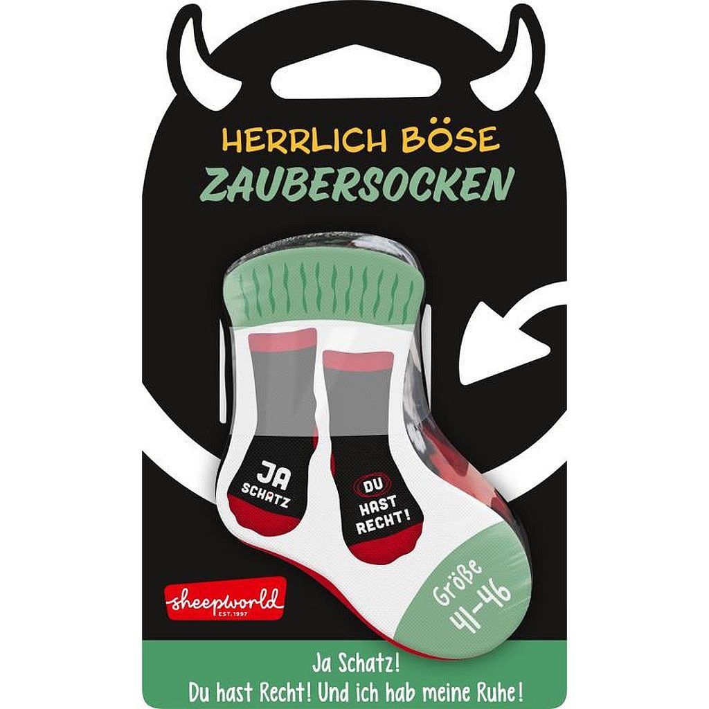 Sheepworld Socken Sheepworld Herren Socken Zaubersocken Gr 41-46 Geschenk SCHATZ 75077