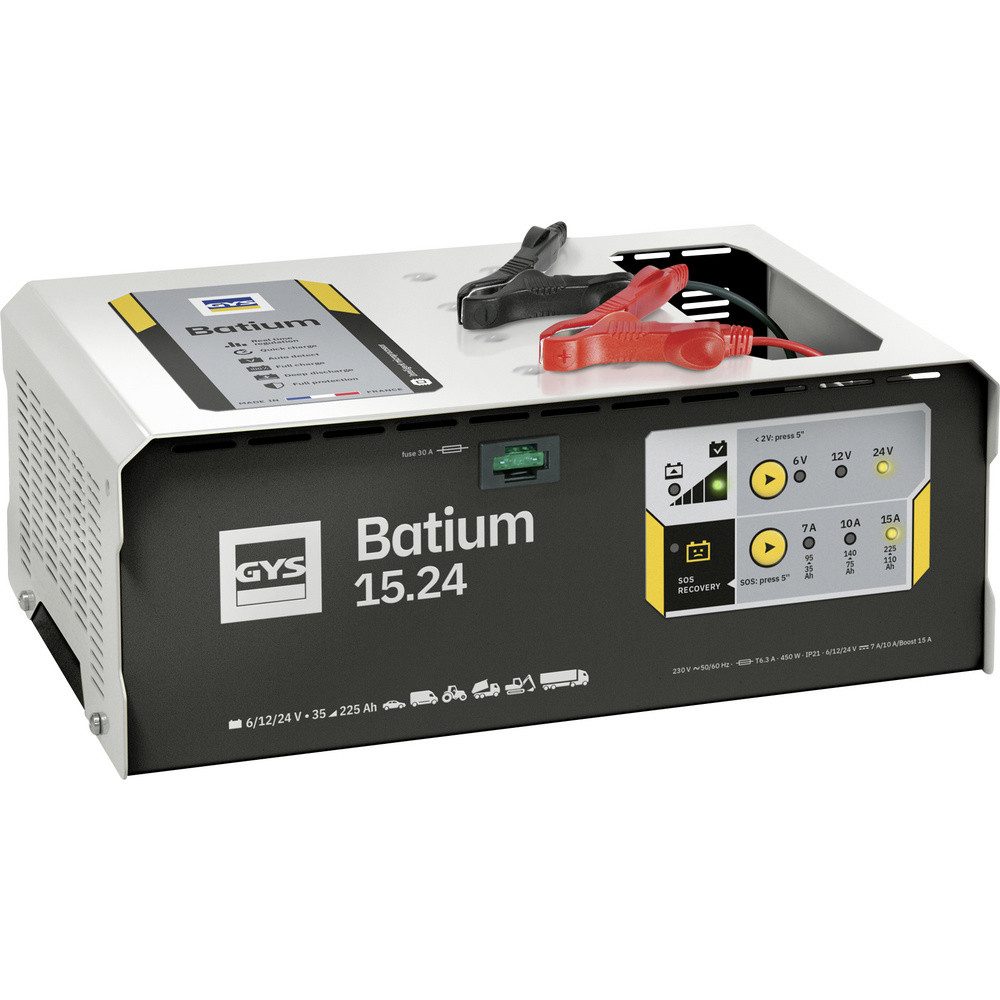 GYS GYS BATIUM 15.24 024526 Automatikladegerät 6 V, 12 V, 24 V 22 A Autobatterie-Ladegerät