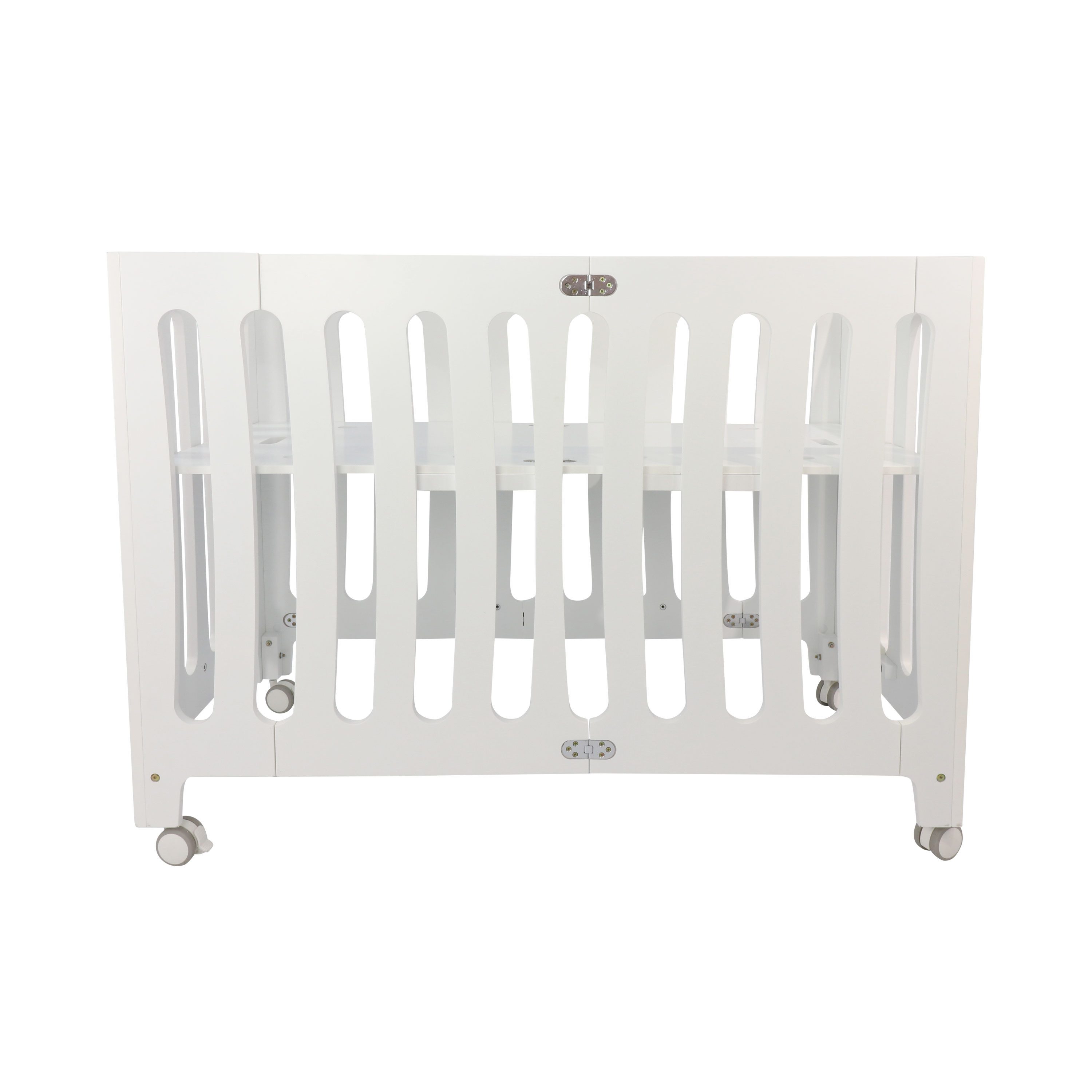 Puckdaddy GmbH Babybett Babybett Henry 120x60 cm in Weiß mit Klappfunktion