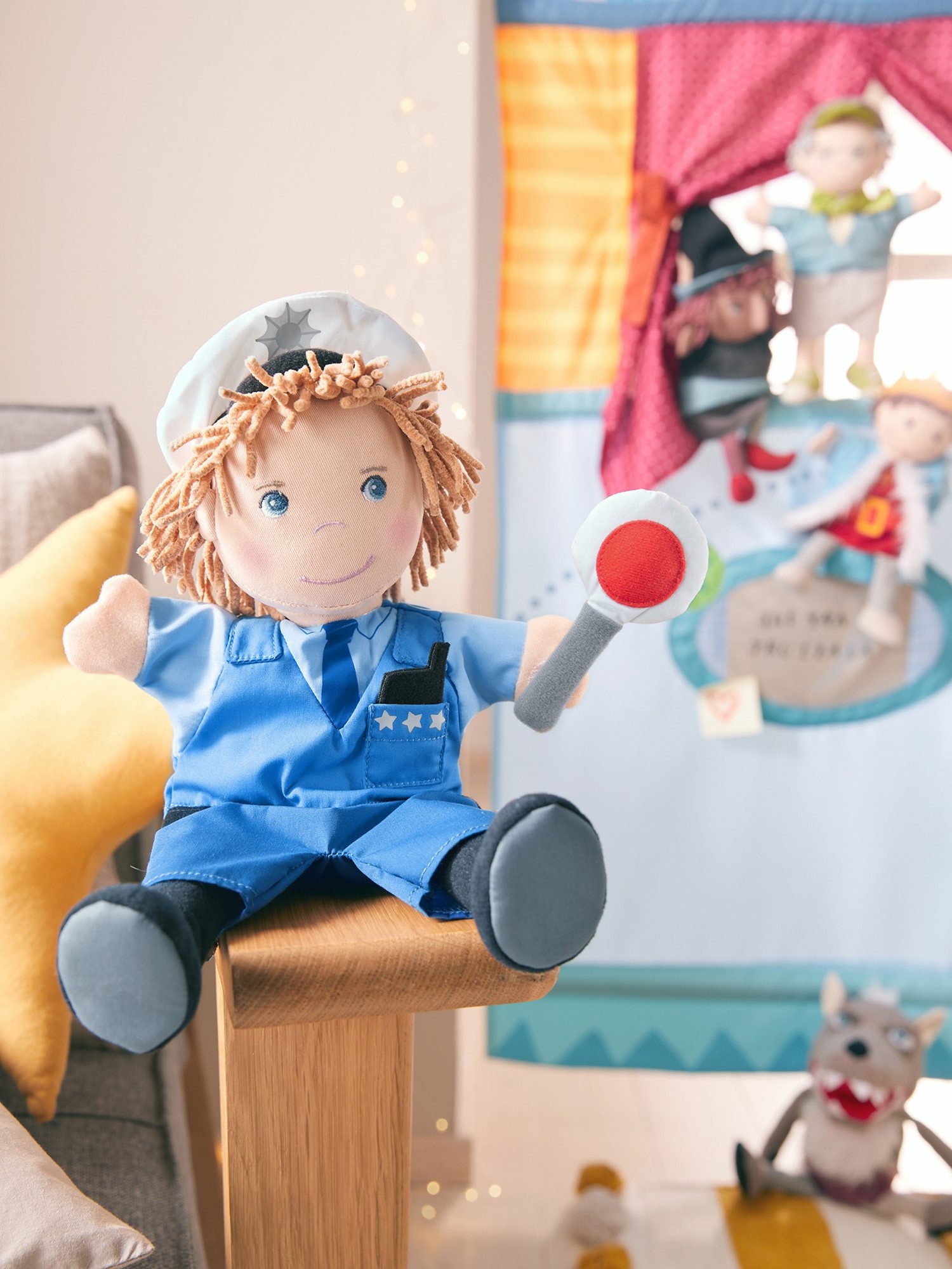 Haba Handpuppe Polizei, 27 cm, unisex neutral