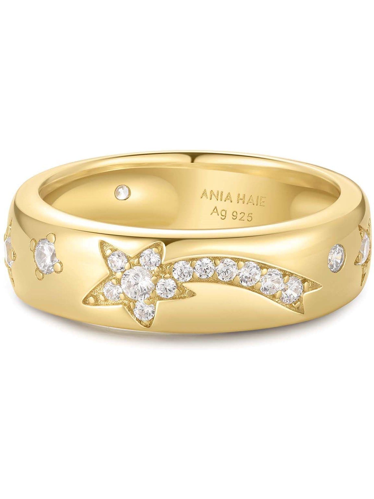 Ania Haie Fingerring Ania Haie Damen-Damenring 925er Silber Zirkonia, Zirkonia