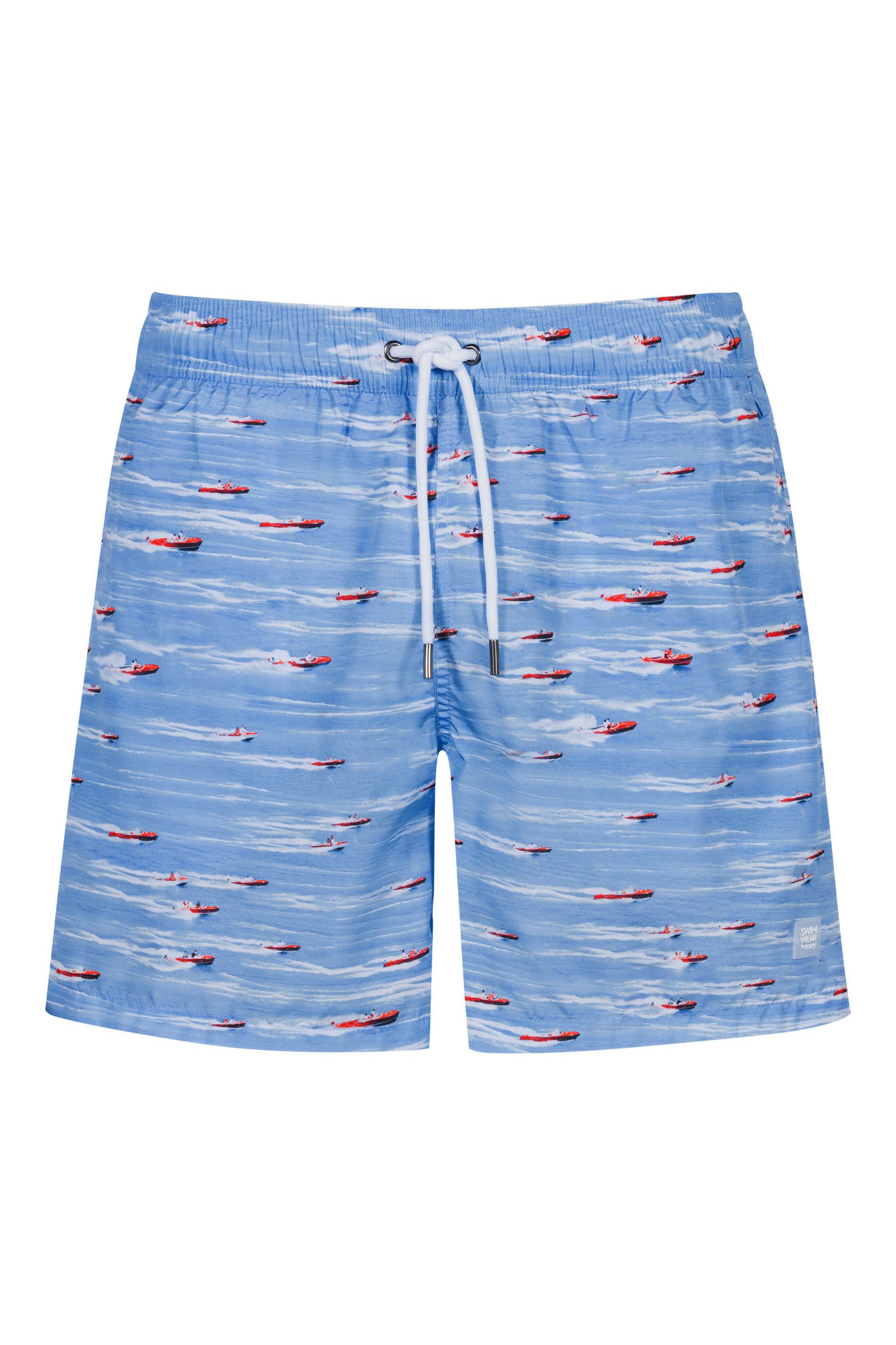 Mey Badeshorts Mey Herren Badeshorts Serie Racing Boat Bootprint (1-St)