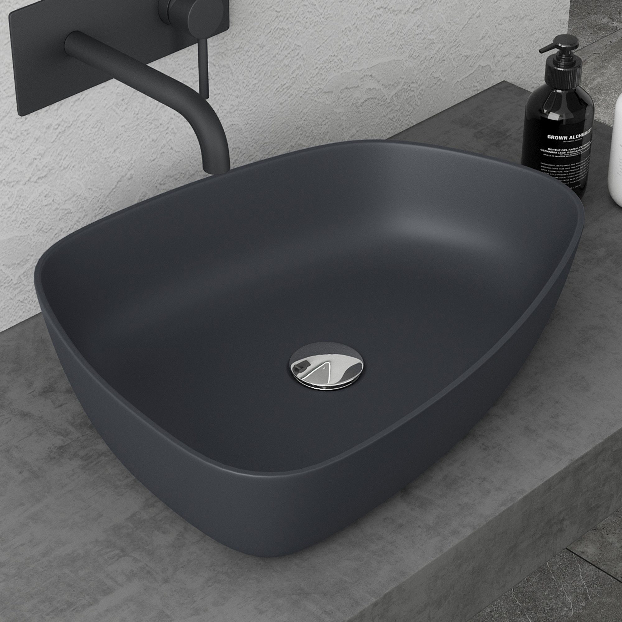 doporro Waschbecken Waschschale aus Gussmarmor Aufsatzwaschbecken günstig online kaufen
