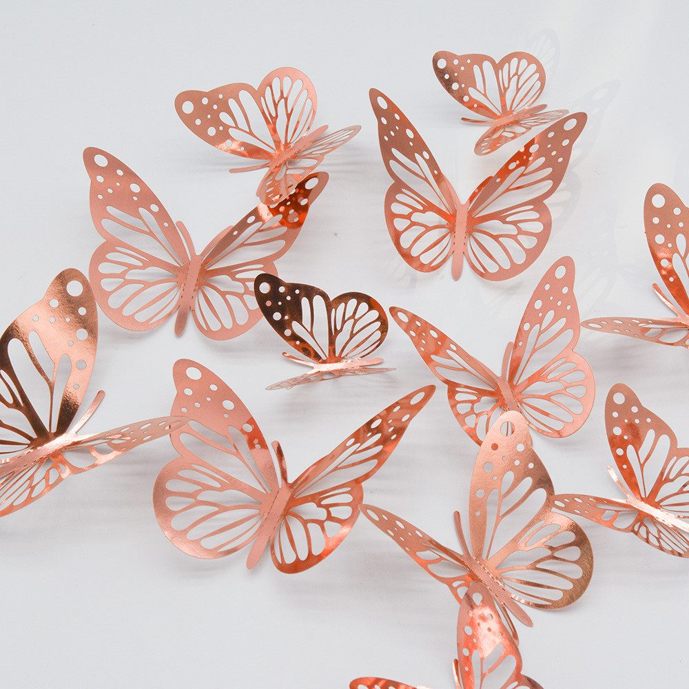 XDeer 3D-Wandtattoo 36 Stück 3D Schmetterling günstig online kaufen